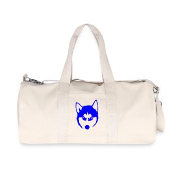 Siberian Husky Hund Sibirischer Schlittenhund - Recycelte Canvas-Sporttasche von Stanley/Stella - Naturweiß - Vorne