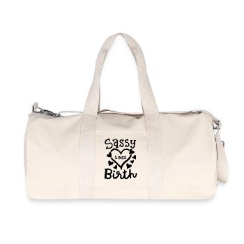 Freche Mädchen Frauen - Recycelte Canvas-Sporttasche von Stanley/Stella - Naturweiß - Vorne