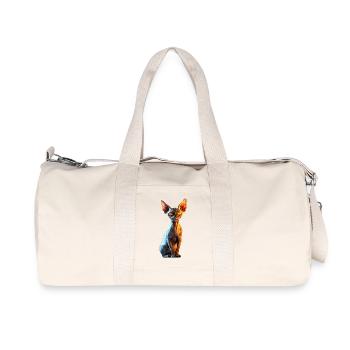 Sphynx Cat Sphynx Cat Canadian Cat Cute Sphinx - Recycled Canvas Sports Bag by Stanley/Stella - natural - Front