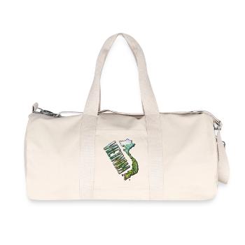 Watercolor Map Vietnam - Recycled Canvas Sports Bag by Stanley/Stella - natural - Front