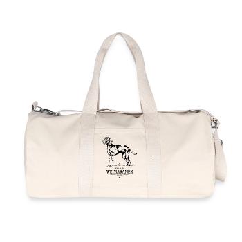 Braque de Weimar Maman Chiens Chien Chasse Chiens Wilsigns - Sac de sport en toile recyclée Stanley/Stella - blanc naturel - Devant