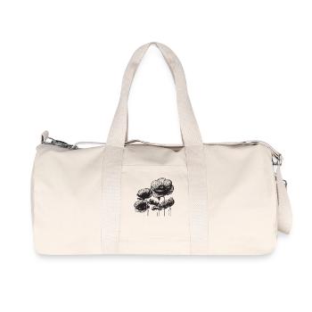 Mohnblumen Poppy Flowers - Recycelte Canvas-Sporttasche von Stanley/Stella - Naturweiß - Vorne