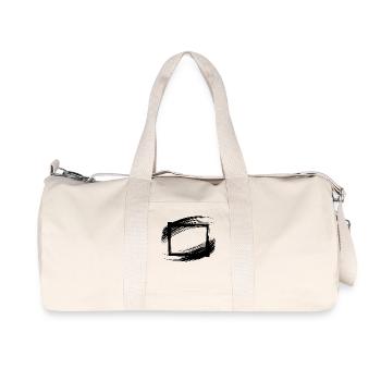 Cadre de trait de pinceau - Sac de sport en toile recyclée Stanley/Stella - blanc naturel - Devant