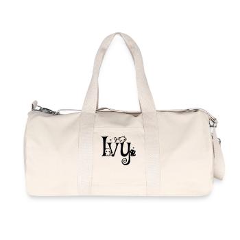 Ivy Name Vorname Kätzchenname - Recycelte Canvas-Sporttasche von Stanley/Stella - Naturweiß - Vorne