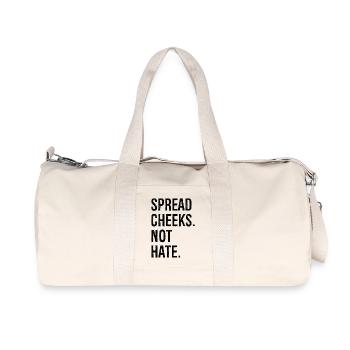 spread cheeks not hate - Recycled Canvas Sports Bag by Stanley/Stella - natural - Front