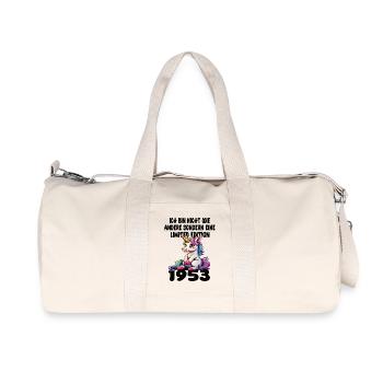 Limited Edition 1953 Birthday Born 1953 - Recycled Canvas Sports Bag by Stanley/Stella - natural - Front