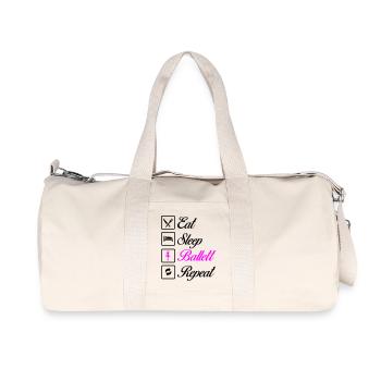 ballett repeat - Recycelte Canvas-Sporttasche von Stanley/Stella - Naturweiß - Vorne