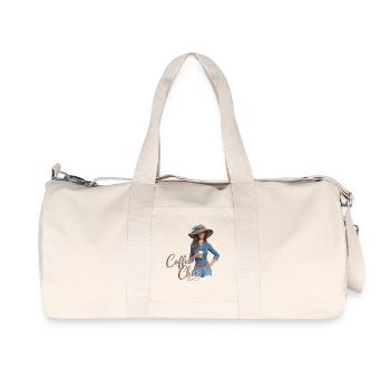 Coffee Love Frau für einen Kaffeetrinker - Recycelte Canvas-Sporttasche von Stanley/Stella - Naturweiß - Vorne