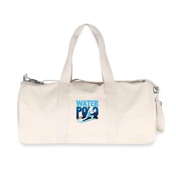 Water-polo Water-polo Water-polo Sports de ballon - Sac de sport en toile recyclée Stanley/Stella - blanc naturel - Devant