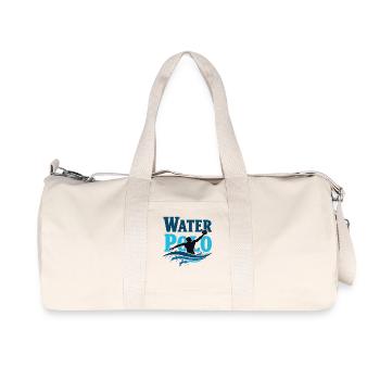 Water-polo Water-polo Water-polo Sports de ballon - Sac de sport en toile recyclée Stanley/Stella - blanc naturel - Devant