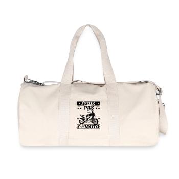 J'peux Pas J'Ai Moto Motard - Sac de sport en toile recyclée Stanley/Stella - blanc naturel - Devant