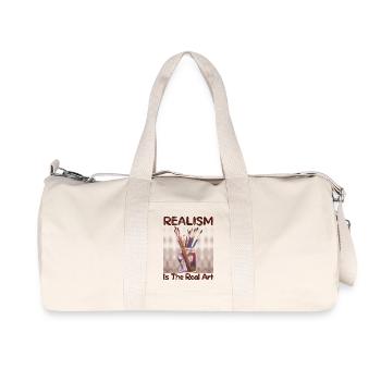 Cool Artist Realism Is Real The Art Gift Idea - Recycled Canvas Sports Bag by Stanley/Stella - natural - Front