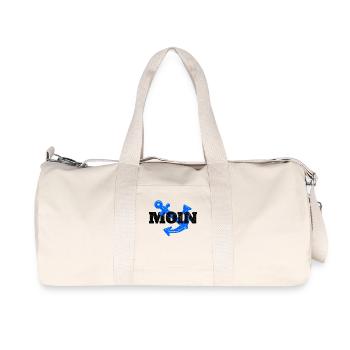Moin Hamburg Anker Hamburger Hafen Fan Stadt HH - Recycled Canvas Sports Bag by Stanley/Stella - natural - Front