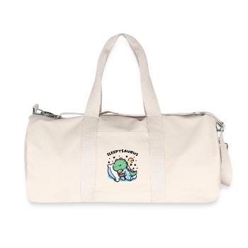 Sleepysaurus Official Sleep Outfit Sleep Shirt - Recycled Canvas Sports Bag by Stanley/Stella - natural - Front