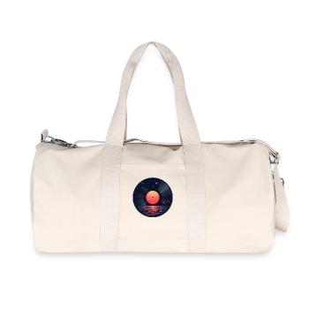 Cosmic Vinyl Astronaut Space Music - Recycled Canvas Sports Bag by Stanley/Stella - natural - Front
