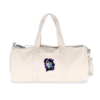 Astronaut Motorcycle Space - Recycled Canvas Sports Bag by Stanley/Stella - natural - Front