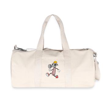 Hammer Motiv Handwerker Schlosserhammer - Recycelte Canvas-Sporttasche von Stanley/Stella - Naturweiß - Vorne