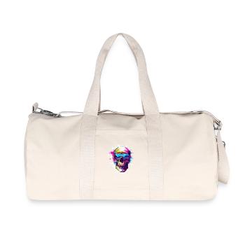 Ski Skibrille Totenkopf - Recycelte Canvas-Sporttasche von Stanley/Stella - Naturweiß - Vorne