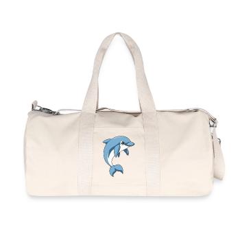 DOLPHINS - Recycled Canvas Sports Bag by Stanley/Stella - natural - Front
