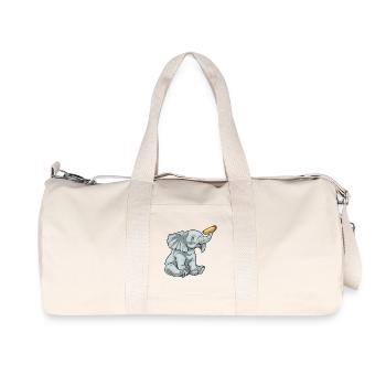 Elephant Hot Dog - Recycled Canvas Sports Bag by Stanley/Stella - natural - Front