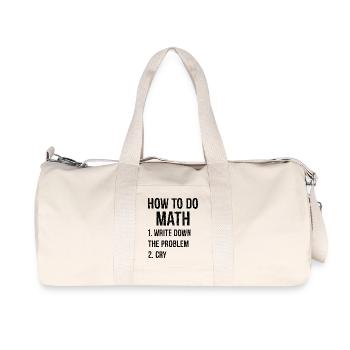 how to do math - Recycled Canvas Sports Bag by Stanley/Stella - natural - Front