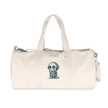 Tout ira bien, triste petit robot - Sac de sport en toile recyclée Stanley/Stella - blanc naturel - Devant