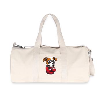 hund sonnenbrille - Recycelte Canvas-Sporttasche von Stanley/Stella - Naturweiß - Vorne