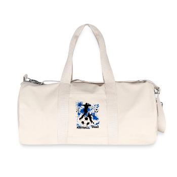 Fußball - Recycelte Canvas-Sporttasche von Stanley/Stella - Naturweiß - Vorne