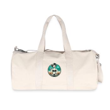 Bleib echt, Strand-Edition - Recycelte Canvas-Sporttasche von Stanley/Stella - Naturweiß - Vorne