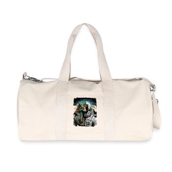 Horus as Futuristic Astronaut Concept - Recycled Canvas Sports Bag by Stanley/Stella - natural - Front