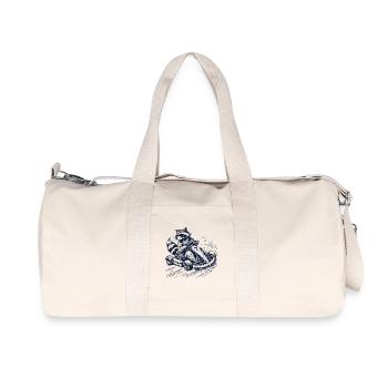 Raccoon Go-Kart Adventure Racing - Sac de sport en toile recyclée Stanley/Stella - blanc naturel - Devant