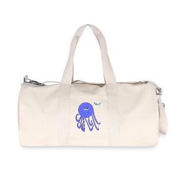 Statement No Squid, No Fun Comic, No - Recycled Canvas Sports Bag by Stanley/Stella - natural - Front