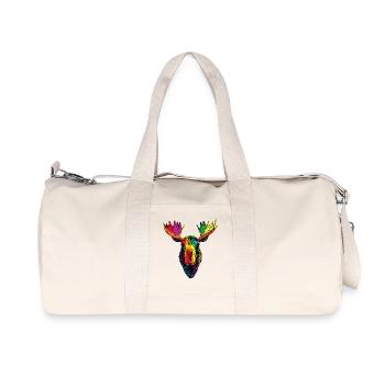 Orignal, Mosses, Bull, Eli, Bois, Cerf, Orignal sauvage - Sac de sport en toile recyclée Stanley/Stella - blanc naturel - Devant
