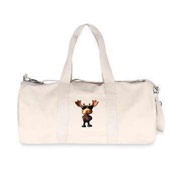 Orignal, Mosses, Bull, Eli, Bois, Cerf, Orignal sauvage - Sac de sport en toile recyclée Stanley/Stella - blanc naturel - Devant