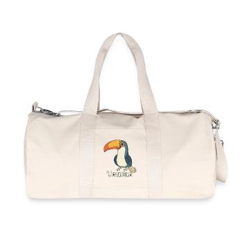 Colorful Toucan - Recycled Canvas Sports Bag by Stanley/Stella - natural - Front