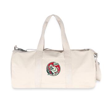 Go away! The Yeti takes a break in the forest - Recycled Canvas Sports Bag by Stanley/Stella - natural - Front