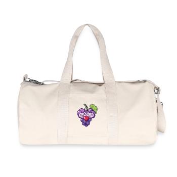 Grapes Heart In Love Cute - Recycled Canvas Sports Bag by Stanley/Stella - natural - Front