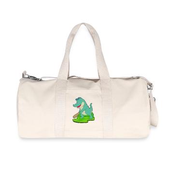 Bâton de baseball Crocodile - Sac de sport en toile recyclée Stanley/Stella - blanc naturel - Devant