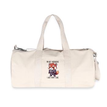 Je ne suis pas insensible – Red Panda Cartoon - Sac de sport en toile recyclée Stanley/Stella - blanc naturel - Devant