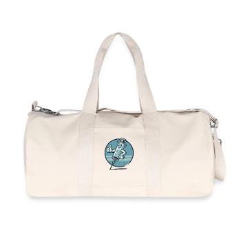 Seringue rétro pouce vers le haut pro médecine - Sac de sport en toile recyclée Stanley/Stella - blanc naturel - Devant