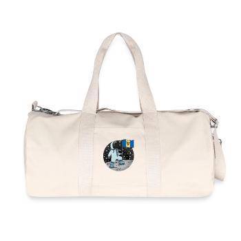 Astronaut Flag Barbados - Recycled Canvas Sports Bag by Stanley/Stella - natural - Front