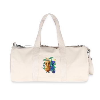Tyrolien Cacahuète Jardinier Horticulture Fleurs - Sac de sport en toile recyclée Stanley/Stella - blanc naturel - Devant