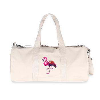 Flamingo - Recycled Canvas Sports Bag by Stanley/Stella - natural - Front