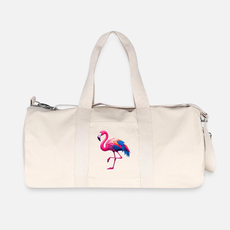 Flamingo - Recycelte Canvas-Sporttasche von Stanley/Stella - Naturweiß