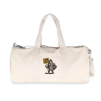 Pensez moins, plus stupide gorille en costume - Sac de sport en toile recyclée Stanley/Stella - blanc naturel - Devant