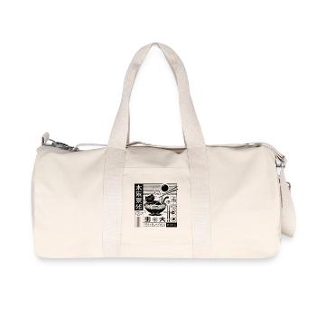 Japanese Retro Ukiyo-E Ramen Noodles Streetwear - Recycled Canvas Sports Bag by Stanley/Stella - natural - Front
