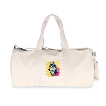 Rauque - Sac de sport en toile recyclée Stanley/Stella - blanc naturel - Devant
