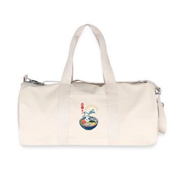 Japanisches Ukiyo-E Ramen Nudeln Retro Ästhetik - Recycelte Canvas-Sporttasche von Stanley/Stella - Naturweiß - Vorne