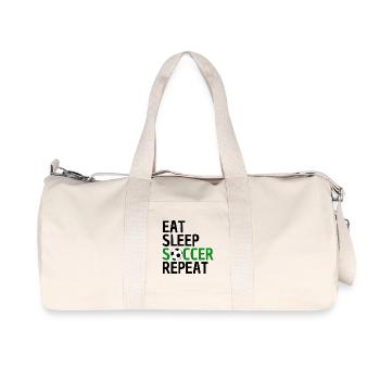 Funny Soccer Design Soccer Lovers - Recycled Canvas Sports Bag by Stanley/Stella - natural - Front
