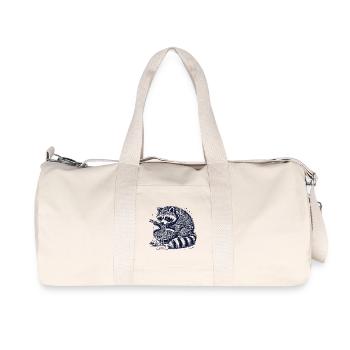 raton laveur Ramen nouilles Rétro Ukiyo-e Japon Anime - Sac de sport en toile recyclée Stanley/Stella - blanc naturel - Devant